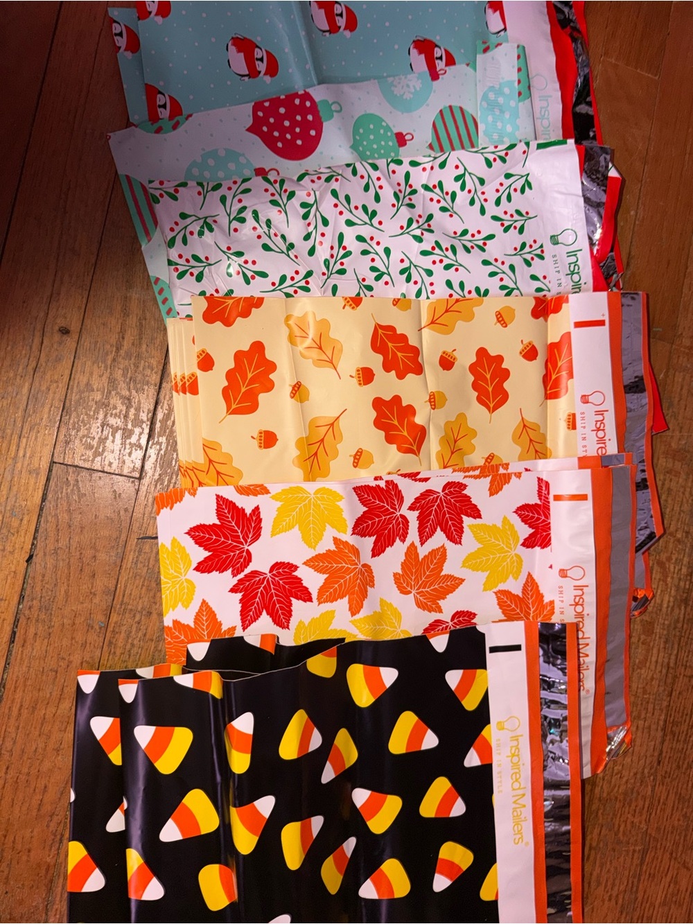 17 10x13 Christmas and Halloween Polymailers
